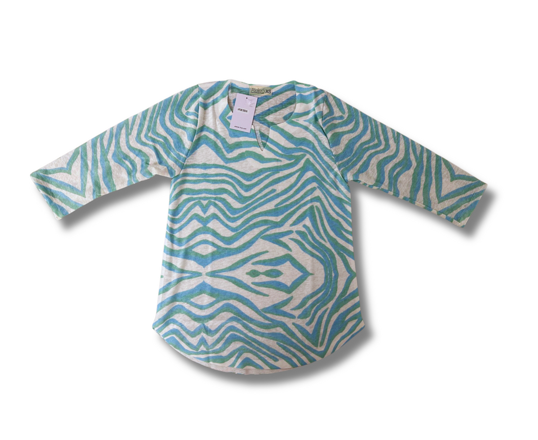 LN Tunic 2 light blue zebra