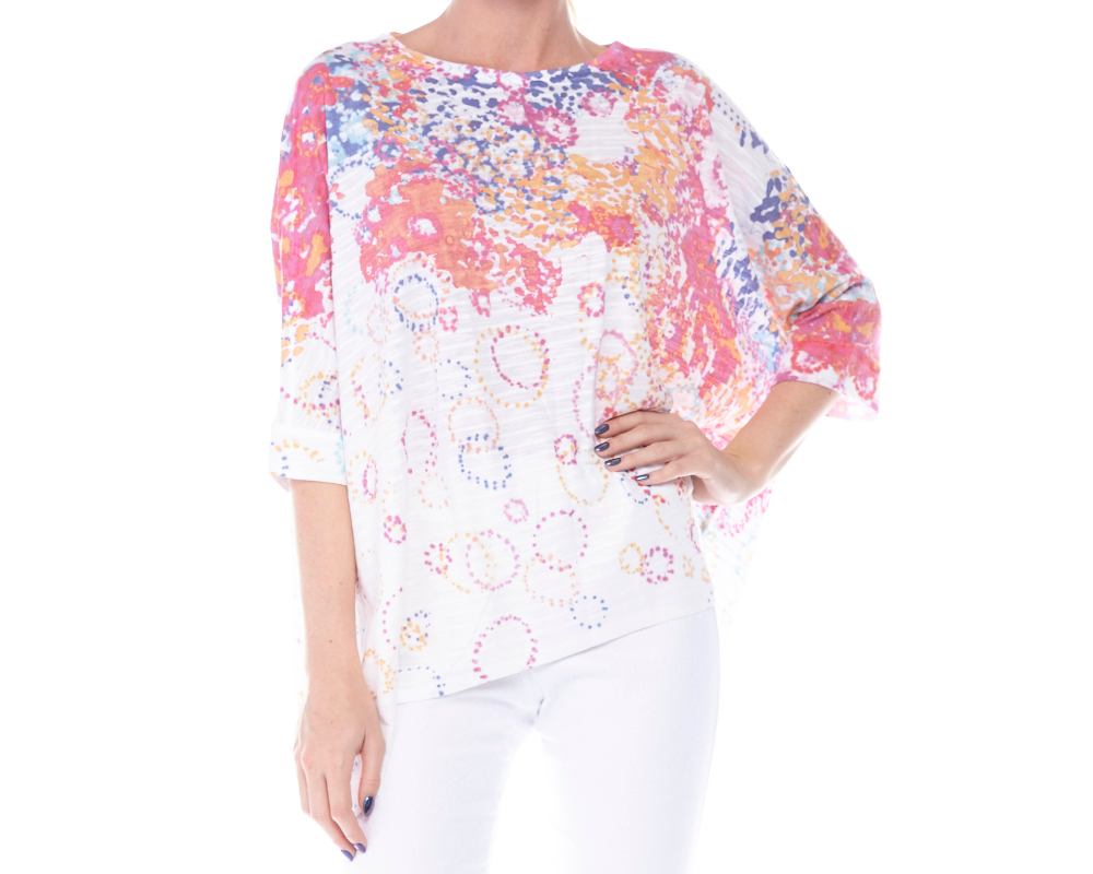 Jeyda Top in Springtime Bubbles Print - Atelier5