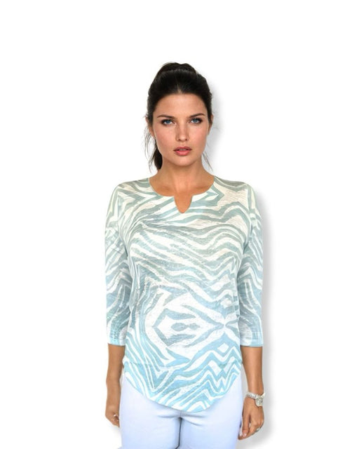 LN Tunic 2 light blue zebra